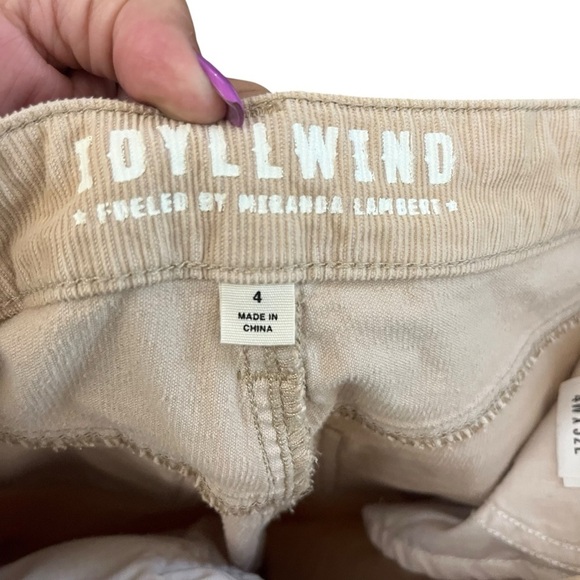 Idyllwind HIGH RISIN' IRISH CREAM SIGNATURE BACK POCKET CORDUROY Flare Pant SZ 4 - Picture 13 of 15
